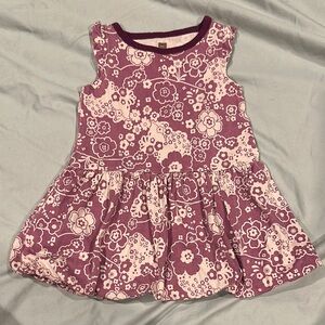 Charming Purple Floral Dress